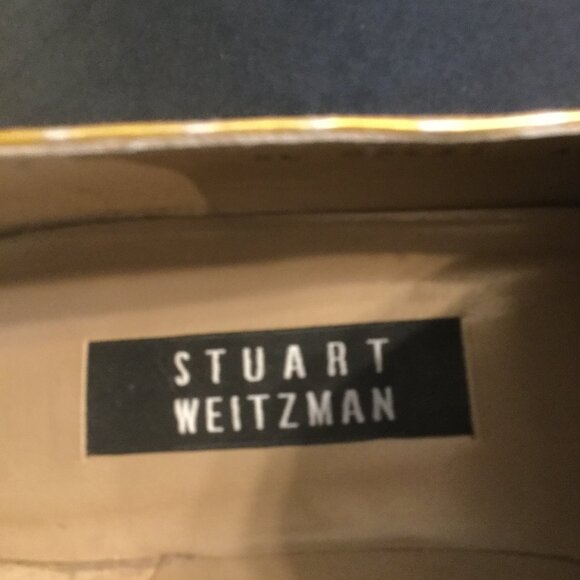 Stuart Weitzman leather flats shoes made in Spain  size 8/8.5  golden yellow - Picture 4 of 6